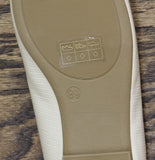 Journee Collection Topline Square Toe Slip-On Block Heel Ivory Off White 8.5W
