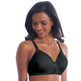 Bali Womens All Around Smoothing and Concealing Wirefree Bra DF6556 Black 34C