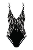 Magicsuit Saki Soft Cup Adjustable Strap One Piece Swimsuit Black / White 14