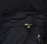 Jump Juniors Chiffon Shirred Short Dress with Deep V Neck 48452 Navy Blue 9