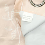 Max Blackout Grommet Blackout Single Curtain Panel Blush Pink White 50x108