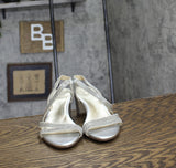 Naturalizer Vanessa2 Rhinestone Embellished Strappy Heeled Sandal Silver Gray 7M