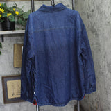 Woolrich X TGT Heavyweight Flannel-Lined Denim Shacket Jacket 94612514 Blue XL