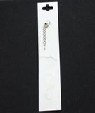 Crystale by L & J Pendant Swarovski Crystal Anklet Silver Gray / Clear 8" + 1.5"