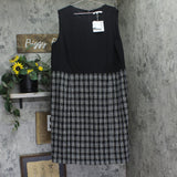 Kasper Sheath Dress with Tweed Skirt 10916487 Black Multi 20W