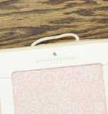 Living Textiles Baby Girls Flower Print Crib Sheet Pink / White Flower Crib