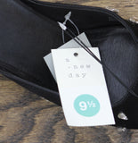 A New Day Womens Katia Heels Satin Rhinestone Tear Drop 94663384 Black 9.5M