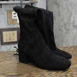 Sugar Ollie Women's Over-the-Knee Dress Boots SGR-OLLIE Black Micro 7.5M