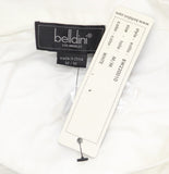 Belldini Womens Button Up Long Sleeve Work Lace Insets Blouse Top White M
