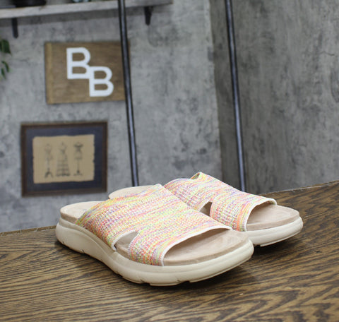 Easy Spirit Womens Amari Sport Sandals SEAMARI2-H Rainbow Confetti Pink 10M