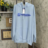 Champion Men's Big & Tall Script Logo Fleece Hoodie CH7261HD Wild Blue 3X