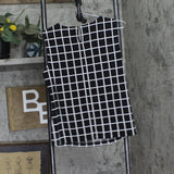 Calvin Klein Womens Printed Pleat-Neck Blouse CSE1676F Black / Cream M