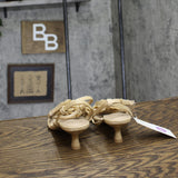 A New Day Womens Esme Floral Crochet Kitten Heels 92979007 Tan Brown 6.5M