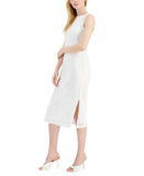 Inc International Concepts Crochet Side-Slit Dress 10836412 Porcelain White 2