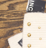 INC International Concepts Solid Studded Muffler Scarf IN9542501 Ivory Off White