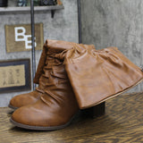 Journee Collection Women's Ruched Slouch Sequoia Boots SEQUOIA Brown 10M