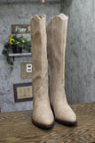 DV Dolce Vita Womens Kit Western Knee High Cowboy Boot Faux Suede Stone Brown 8M