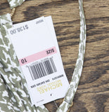 Michael Michael Kors Cheetah Surplice One Piece Swimsuit Safari Green Multi 10