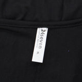 24seven Womens Knit Faux Wrap Midi Dress 166708058b2c88 Black XL