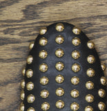 A New Day Channing Studded Slip-On Mule Flats 91636454 Jet Black / Gold 7M