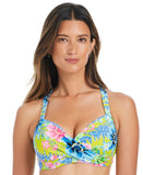 Bleu Rod Beattie Let's Get Away Cross Back  Bikini Top Lets Get Away Blue 38D