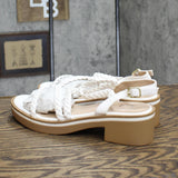 Journee Collection Women's Lightweight Block Heel Taralie Sandal White 8.5M