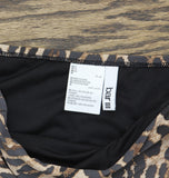 Bar III High Waist Full Coverage Swim Bottom Natural Brown Animal XL