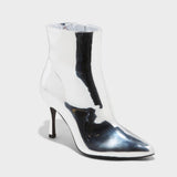 A New Day Women's Shandra Ankle Boots 89008906 Silver Gray 7M