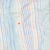 Lands' End Roll Sleeve C-Lin Button Up Shirt 498789-Sample White / Blue Stripe M