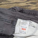 Wrangler Mens Denim Work Shorts Gray 42
