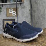 S Sport By Skechers Mens Claye Go Walk Sneakers 82269014 Navy Brown 11.5
