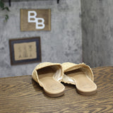 A New Day Womens Greta Shoes Raffia Flat Mules 94808276 Natural Brown 7M