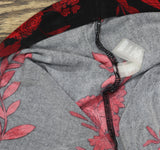 Tommy Hilfiger Surplice-Neck Long Sleeve Smocked Midi Dress Black / Scarlet 8