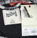 Woolrich X TGT Pattern Quilted Snap Closure Jacket Shacket Black / White 2XL