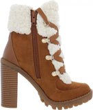 BCBGeneration Women's Hiker Ankle Boot GN219526 Camel Brown 6M