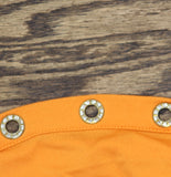 Belldini Strappy Cold Shoulder Top with Grommet Trim Clementine Orange / Gold 3X