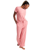 State Of Day Womens Fluid Knit Pajama Shirt Top 100189787MS Sea Coral Pink XL