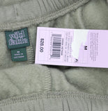 Wild Fable Elastic Waist Drawstring Fleece Sweatpants Dark Taupe Green M