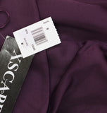 Xscape Womens Long Scuba Off-The-Shoulder Ruffled Dress Gown 3008X Plum Purple 8