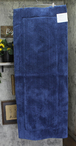 Liz Claiborne Signature Ultra Plush Bath Rug Mat Oversized Summit Blue 24x60