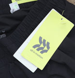 All In Motion Womens Athletic Quick Dry Lined Pocketed Running Shorts Black M