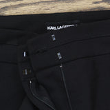 Karl Lagerfeld Womens High-Waist Wide-Leg Pants G47PN31A Black 8