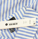 Aqua Womens Stripe Mini Shirt Dress IDL9931 Navy Blue / White S