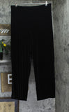 Alex Evenings Velvet Plus Size Full Length Slim Leg Formal Dress Pant Black 2X