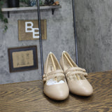 Lifestride Mary Jane Block Heel Pumps with Double Straps Tender Taupe Brown 5M