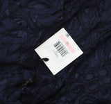 Kensie Womens Lace Sheath Dress KDLN0805 Navy Blue 10