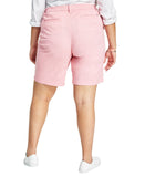 Tommy Hilfiger Womens Plus Size Hollywood Bermuda Shorts English Rose Pink 16W