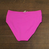 Bleu By Rod Beattie Womens Key Item Side-Shirred Bikini Bottoms Dahlia Pink 10