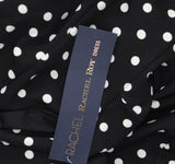 RACHEL by Rachel Roy Polka Dot Harland Printed Halter Dress Black / White M