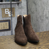 Journee Collection Womens Comfort Foam Consuello Booties Faux Suede Brown 8W